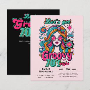 70-talets Groovy Boogie Retro Disco-Födelsedagsfes