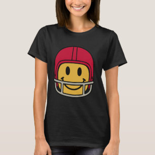 70-talets Gult i fotboll Smile Ansikte Smiling Lyc T Shirt