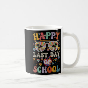 70-talets Lycklig förra dagen, skolskolskolelever Kaffemugg