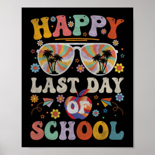 70-talets Lycklig förra dagen, skolskolskolelever Poster