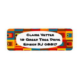 70-talets Märkre Returadress Etikett