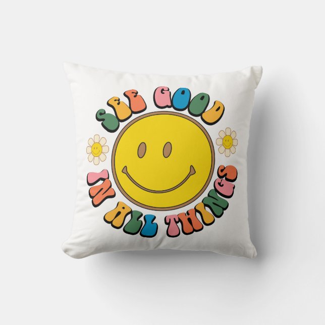 70-talets paket för återföring av hippie-publiceri kudde (Framsida)