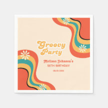 70-talets Retro Groovy Party Daisy Flower Birthday