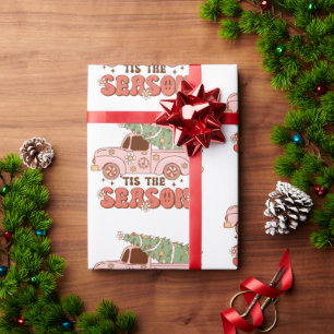 70-talets Retro Groovy Tis Season-jul Presentpapper