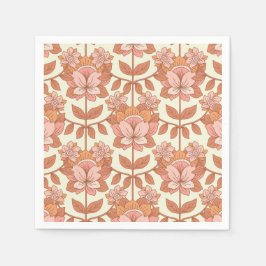 70-talets Retro Inspired Bröllop Pappersservett