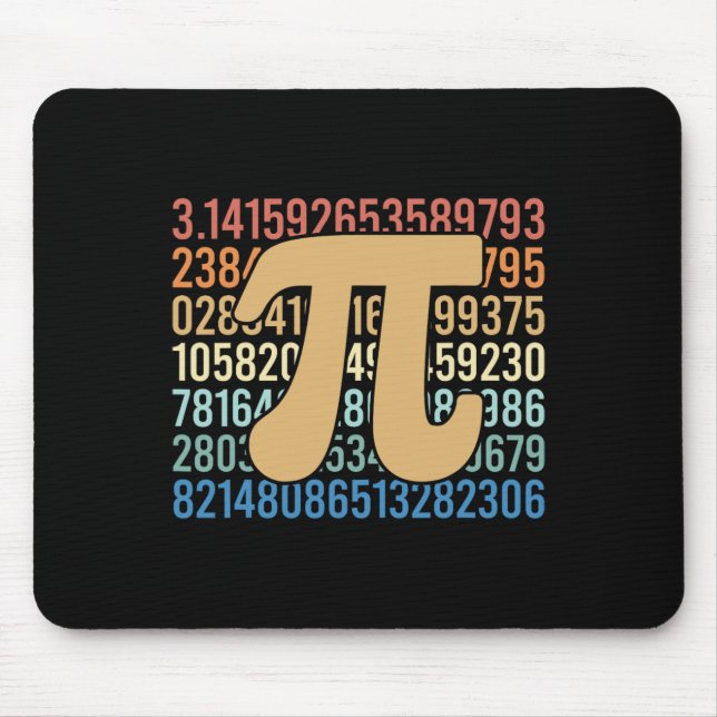 70-talets Retro Pi Day Math Equation Numbers Teach Musmatta (Framsidan)
