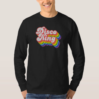 70-talets Retro Rainbow Disco Kung T Shirt