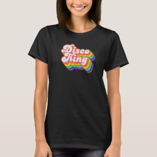 70-talets Retro Rainbow Disco Kung T Shirt