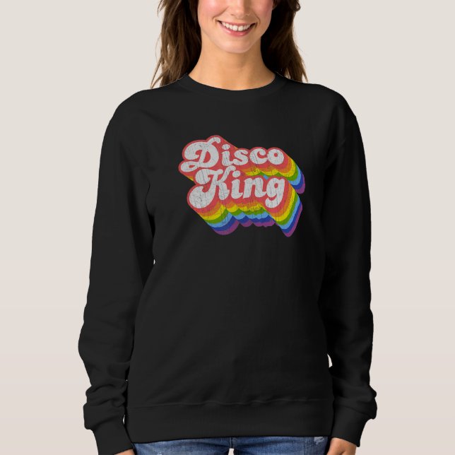 70-talets Retro Rainbow Disco Kung T Shirt (Framsida)