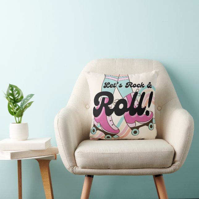70-talets Retro-rum för rullgardinsrullar i Rock a Kudde (Stol)