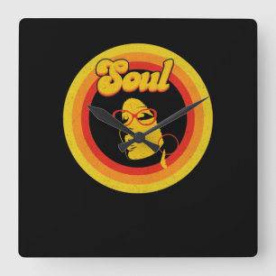 70-talets Retro Soul Music Gerne Soul Music Fyrkantig Klocka