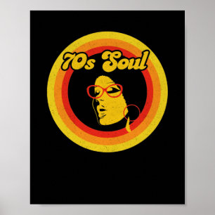 70-talets Retro Soul Music Gerne Soul Music Poster