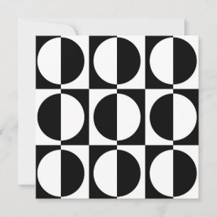 70-talets Retro Vintage Stil Geometric Mönster Inbjudningar