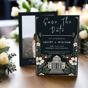 70-talets snabbfeta Boho Domstol Bröllop Spara Datumet