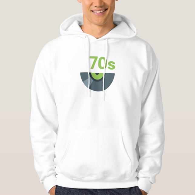 70-talets Sten Record Music från 1970 Hoodie (Framsida)