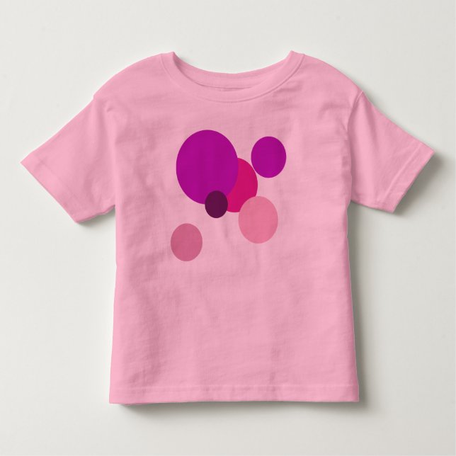 70-talets stora polka dots i lila t shirt (Framsida)