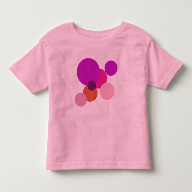 70-talets stora polka dots i lila t shirt (Framsida)