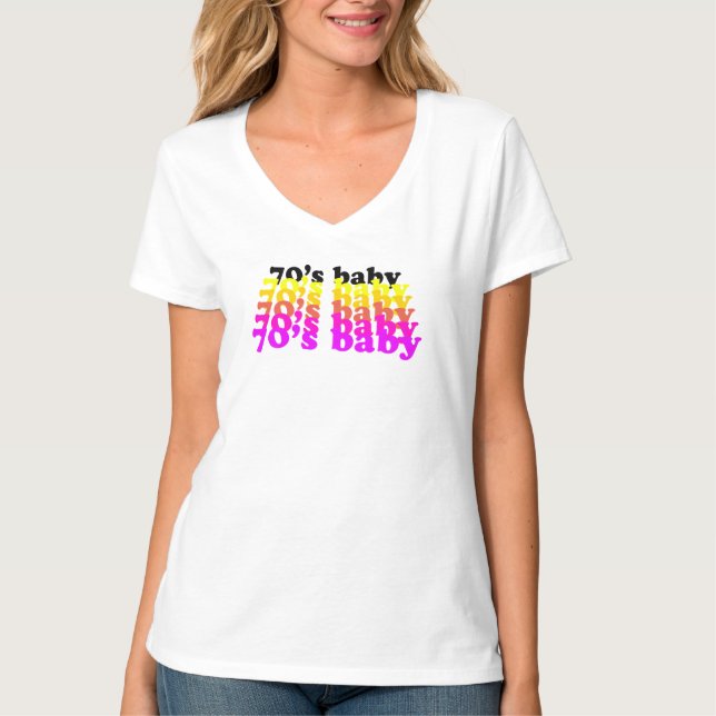 70-talist född rolig födelsedagspresent född 1970  t shirt (Framsida)