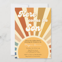 70-tals Baby Shower Bohemsk Shower Boho Solsken