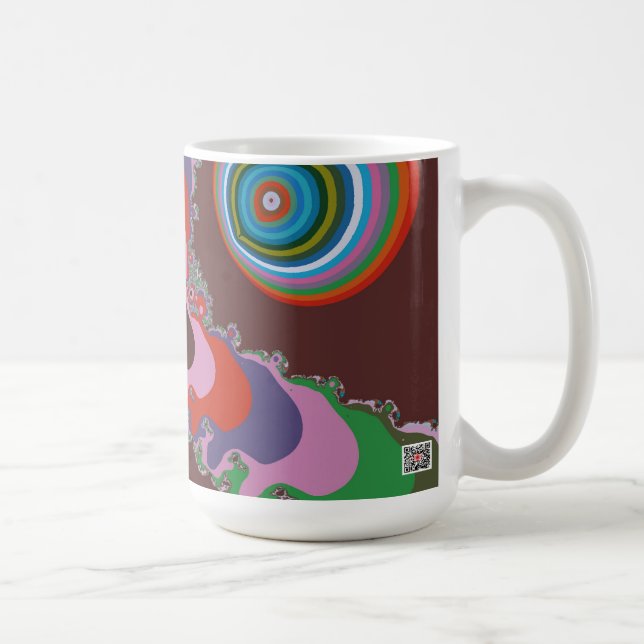 70-tals Psykedelisk Mönster Retro Konst Kaffemugg (Höger)