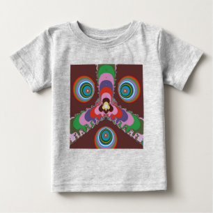 70-tals Psykedelisk Mönster Retro Konst Tee Shirt