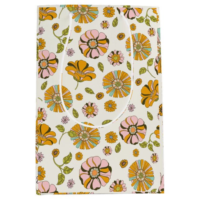 70-tals Retro Blommönster (Framsidan)