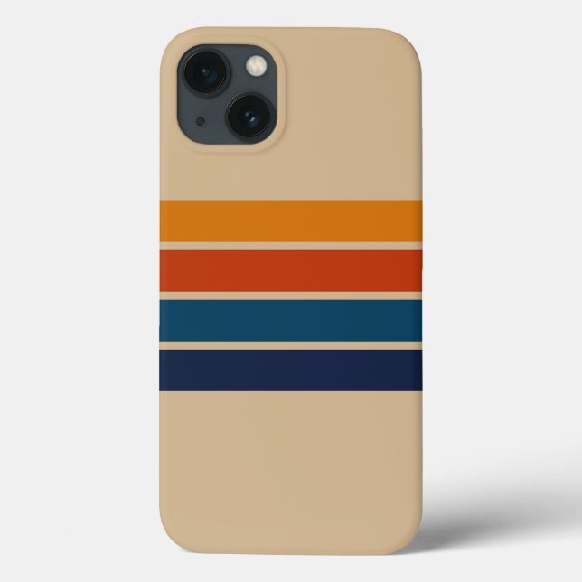 70-tals Retro iPhone 13-fodral (Baksida)