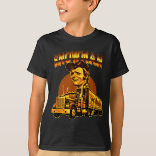 70-tals Retro Snömannen Lastbil 1970-tal Vintage G T Shirt
