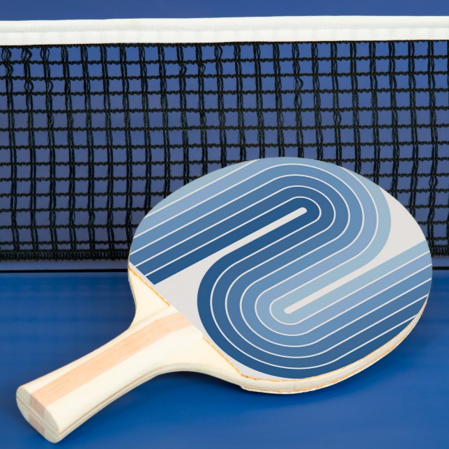 70-tals Retro Vintage Stil Geometrisk Design Pingisracket (Insitu)