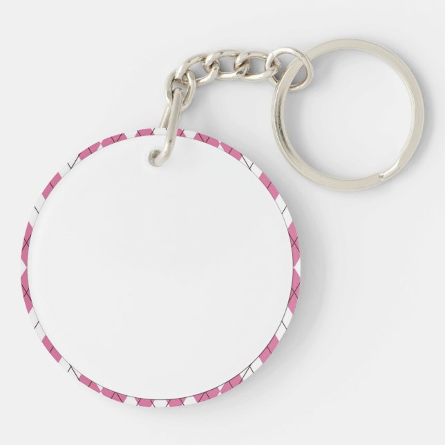 70-tals rutmönster Rosa (Baksidan)