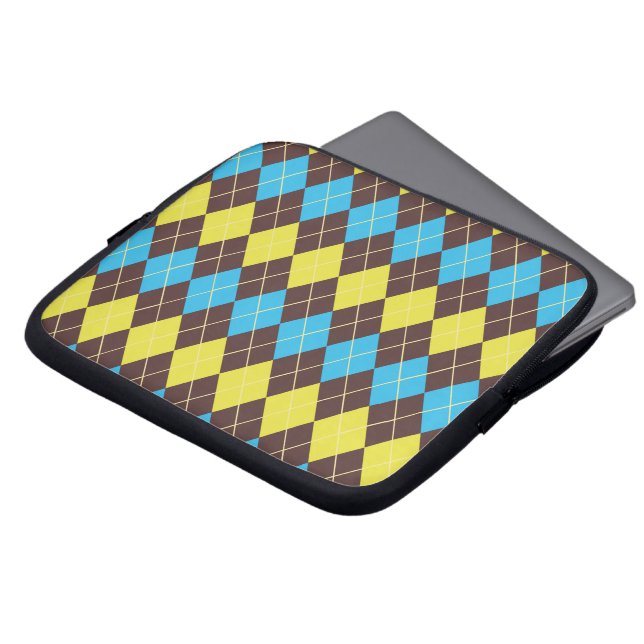 70-tals skotsk Tartan-mönster Laptop Sleeve (Framsida topp)