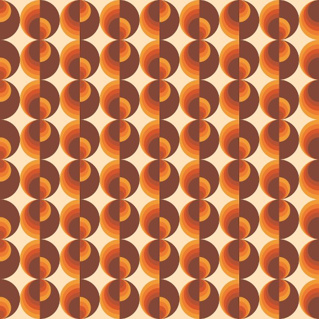 70-tals Vintage Geometriskt Mönster Kudde (Skapare uppladdad)
