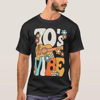 70-talsvibe Rollig 70-tals Retroparty Boho Hippie T Shirt