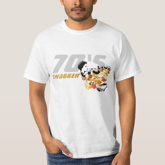 70-talSWAGGER, 70-talUTSLAGSPLATS T-shirt (Framsida)