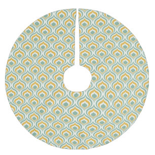 70-taltapetmönster julgransmatta borstad polyester