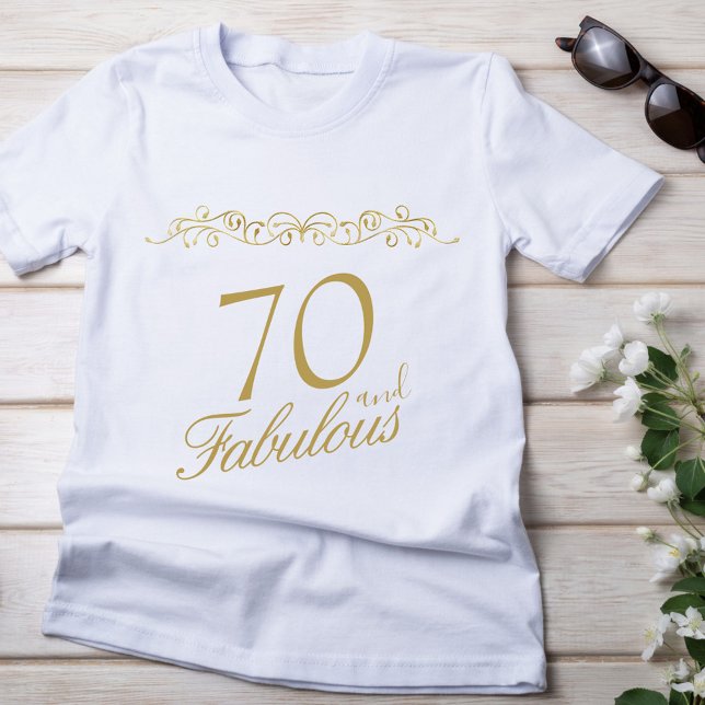 70 Uppsåtligt prydnadsföremål 70:e födelsedagsgäst T Shirt (Skapare uppladdad)