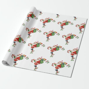 70-Vintagens jultomte Vintage Retro Presentpapper