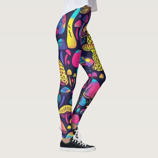 70s 60s Psychedelic Hippy Retro Hip Leggings (Höger)