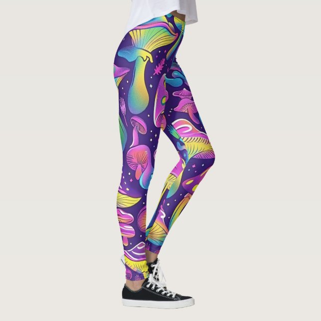 70s 60s Psychedelic Hippy Retro Hip Leggings (Höger)