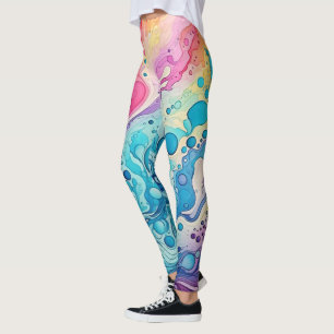 70s 60s Psykedelisk Hippie Retro Hip Leggings