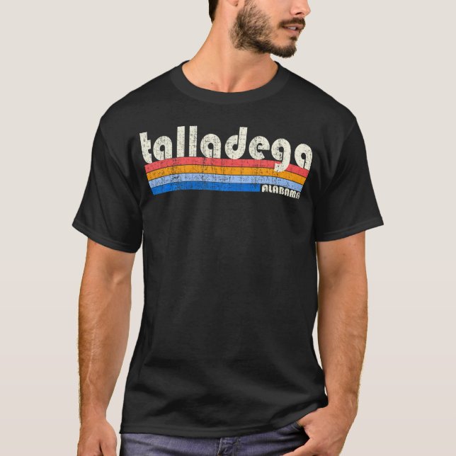 70S 80S Talladega Al T Shirt (Framsida)