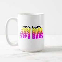 70'S baby funny birthday present born 1970 - 1979  Kaffemugg