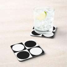 70s Checks and Circles Black and White