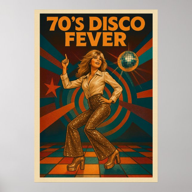 70's Disco Fever V02 Poster (Framsidan)
