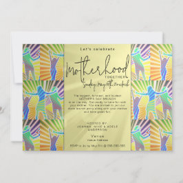 70s Disco Retro-skript Mors dag Middagskväll Inbjudningar