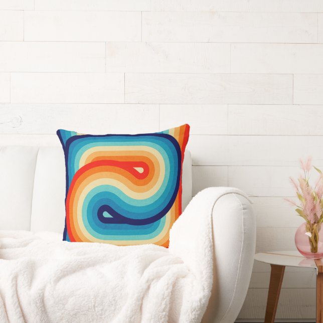 70s Double Wave Kudde (Soffa)