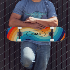 70s Double Wave Mini Skateboard Bräda 18,5 Cm