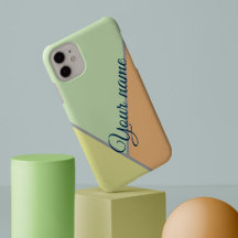 70s Färg block Sage grönt Triangles eget namn