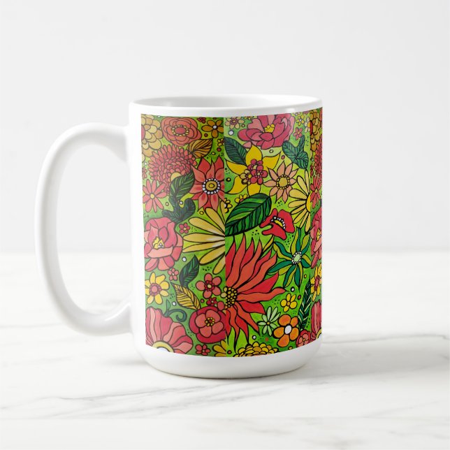 70's Flowers Kaffemugg (Vänster)