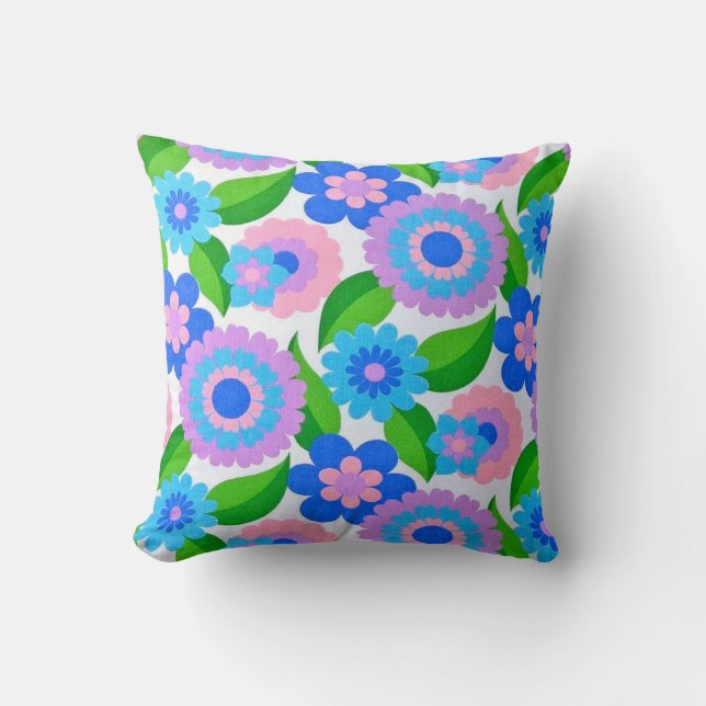 70s FLOWERS Kudde (Framsida)